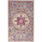 Homeroots 2 x 3 ft. Gray & Pink Medallion Scatter Area Rug 385516 - alternate 1